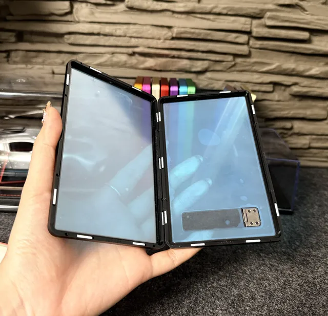 Invisible Metal Kickstand Magnetic Case